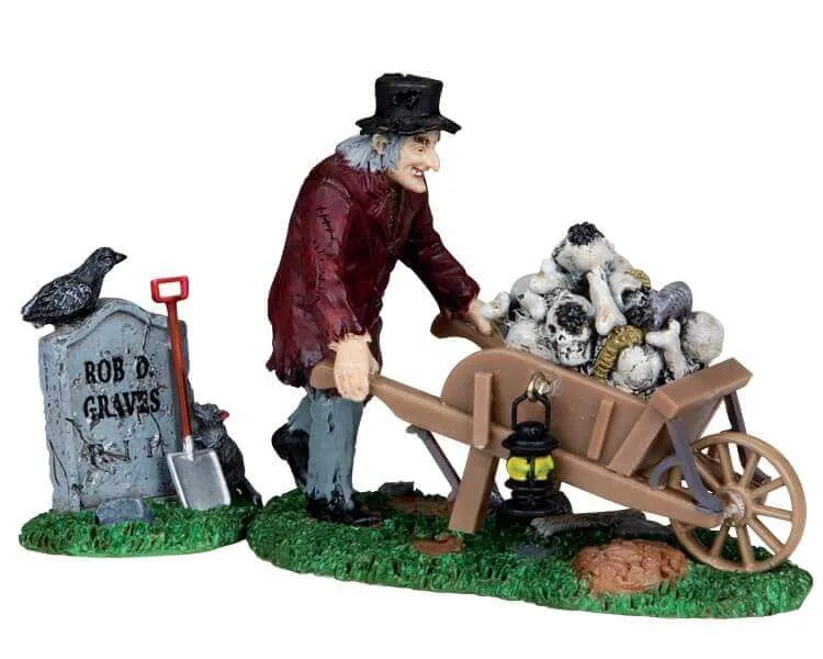 lemax-grave-robber-figurine-spooky-town-halloween-miniature image 1