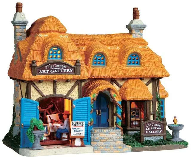 lemax-the-cottage-art-gallery-maison-miniature-de-village-de-collection image 1