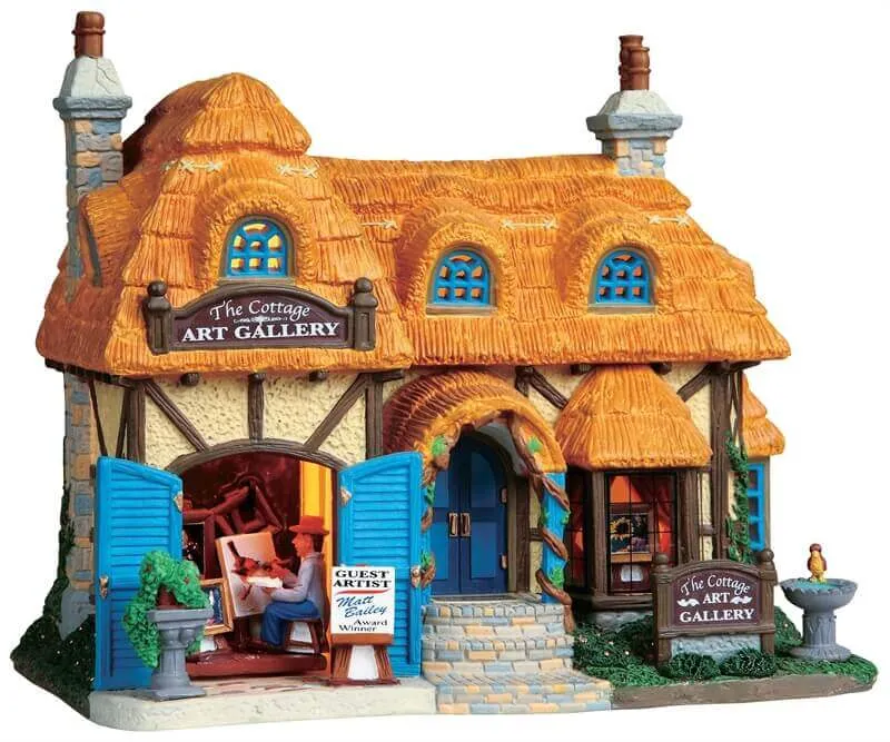 lemax-the-cottage-art-gallery-maison-miniature-de-village-de-collection image 1
