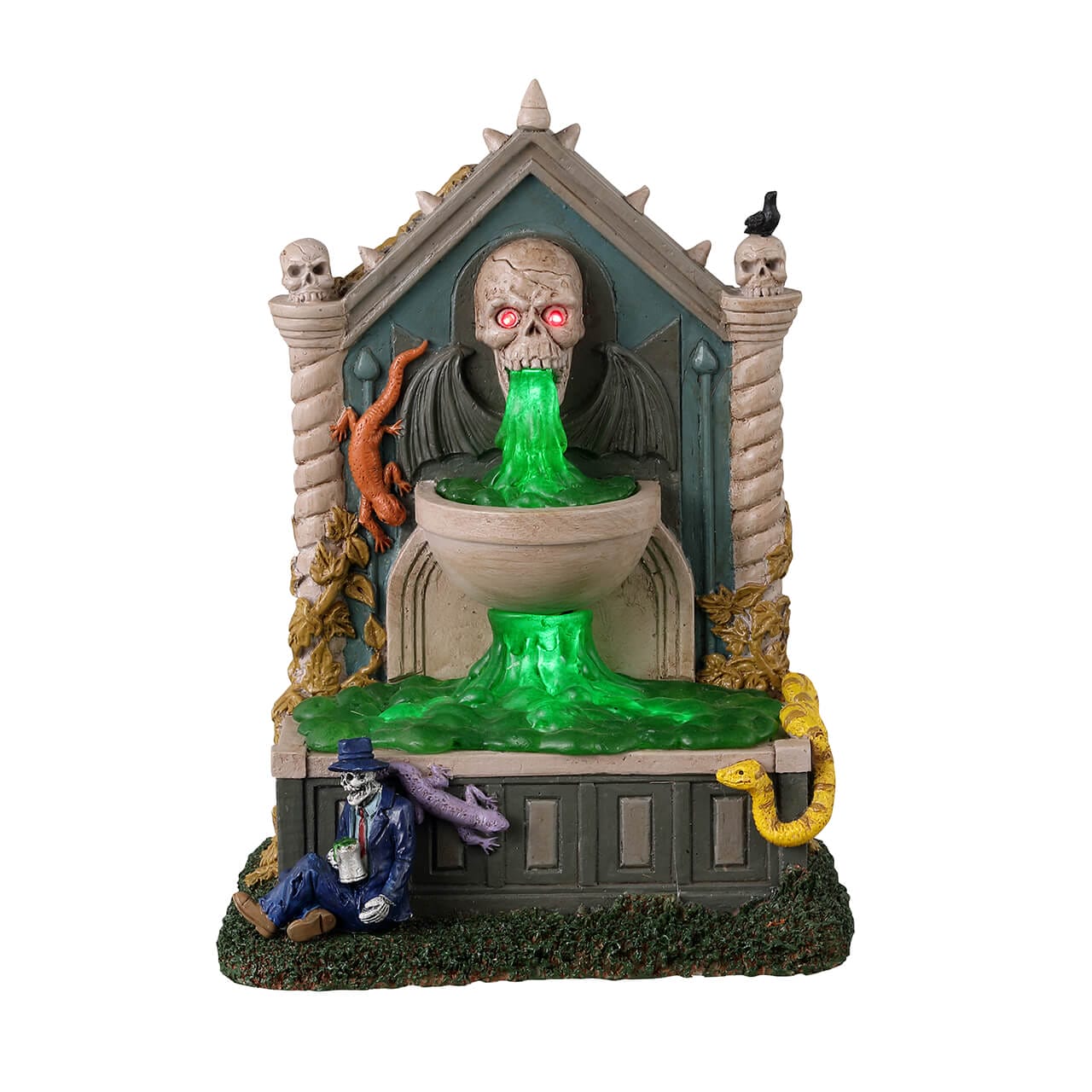 lemax-grime-and-slime-spring-fontaine-effrayante-lumineuse-spooky-town image 1
