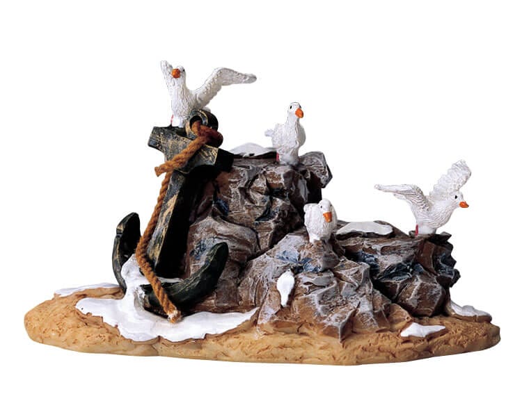 lemax-gull-landing-figurine-mouettes-miniature image 1