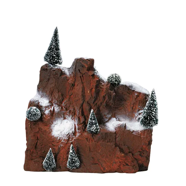 lemax-small-village-mountain-backdrop-fond-montagne-avec-7-sapins image 1