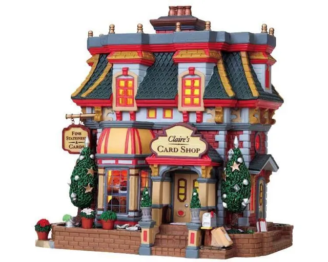 lemax-claire-s-card-shop-miniature-artisanale-de-collection image 1