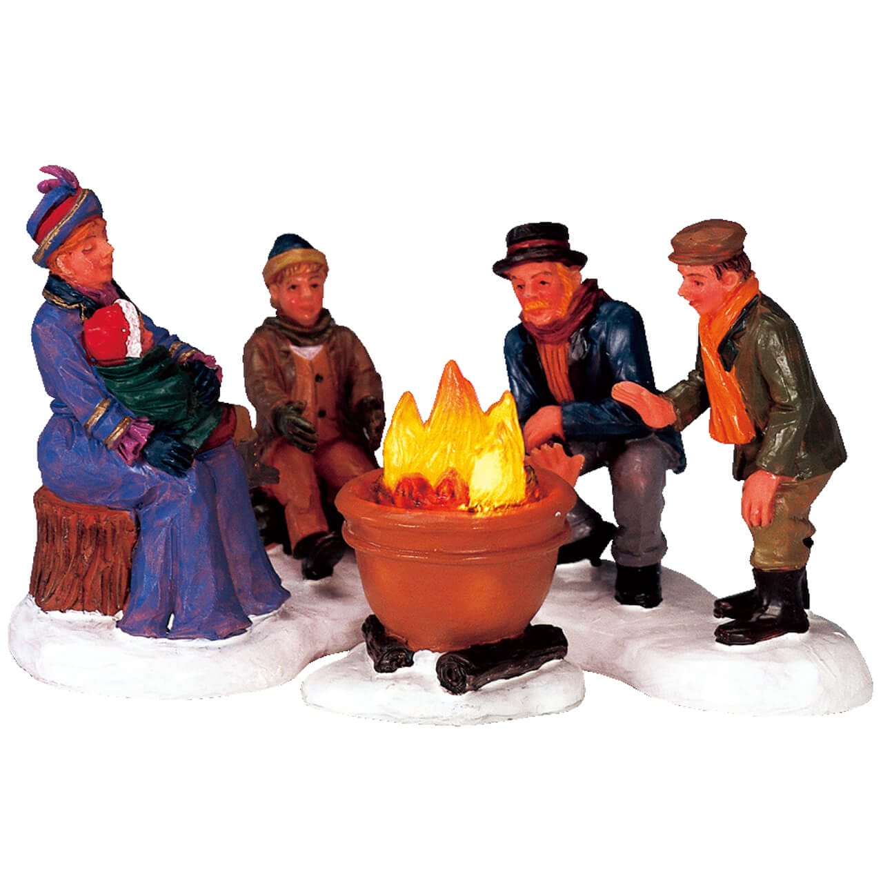 lemax-bonfire-set-of-3-lot-de-3-feux-de-camp-miniatures image 1