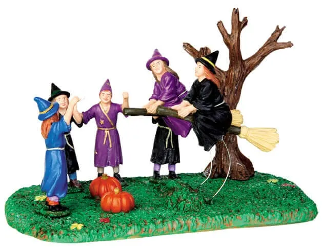 lemax-broom-race-figurine-miniature-spooky-town image 1