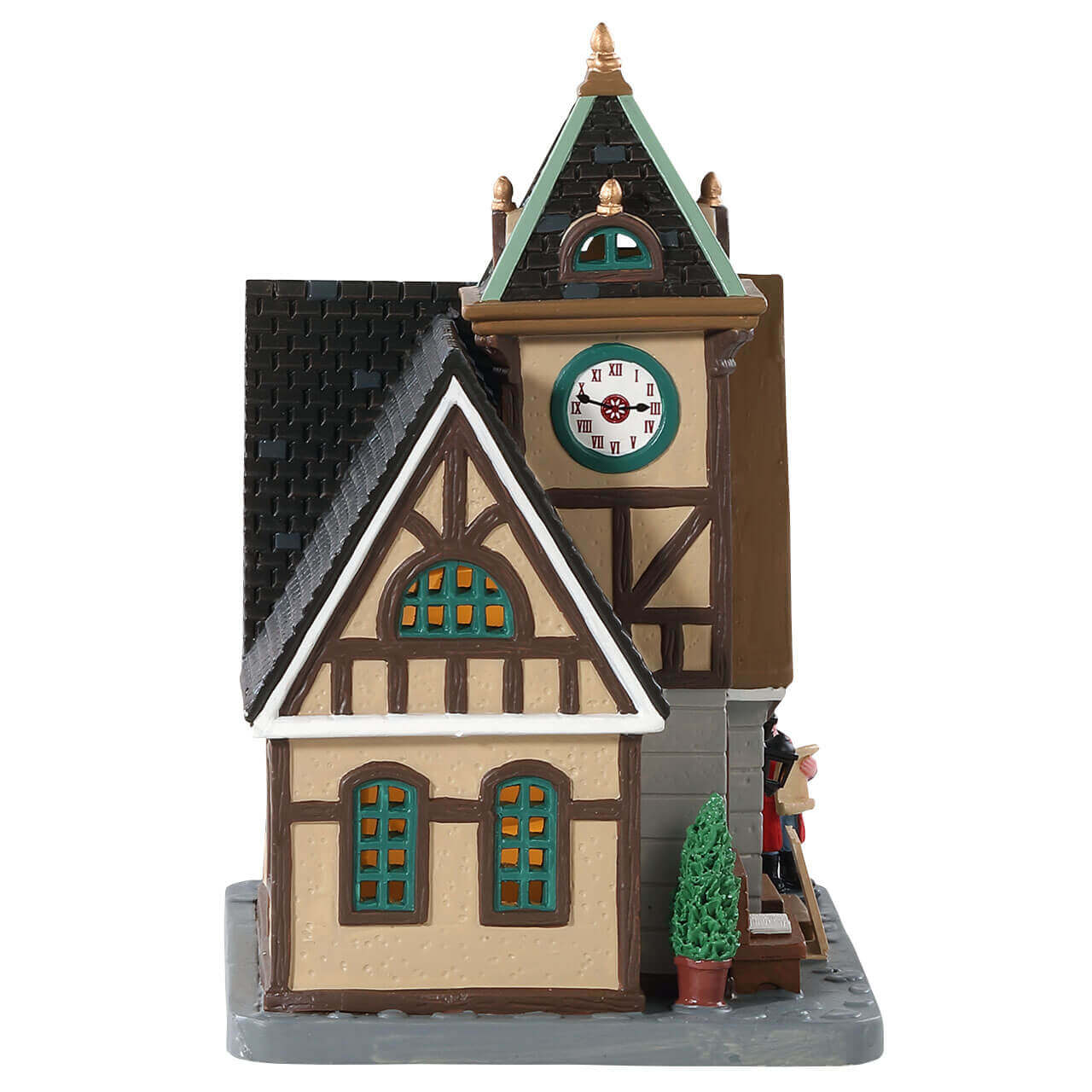 lemax-village-town-hall-mairie-de-village-miniature-illumin-e image 3