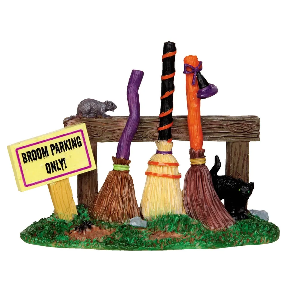 lemax-broom-parking-rack-accessoire-miniature-spooky-town image 1