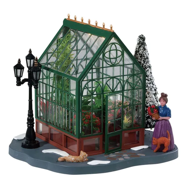 lemax-victorian-greenhouse-serre-miniature-de-village image 1