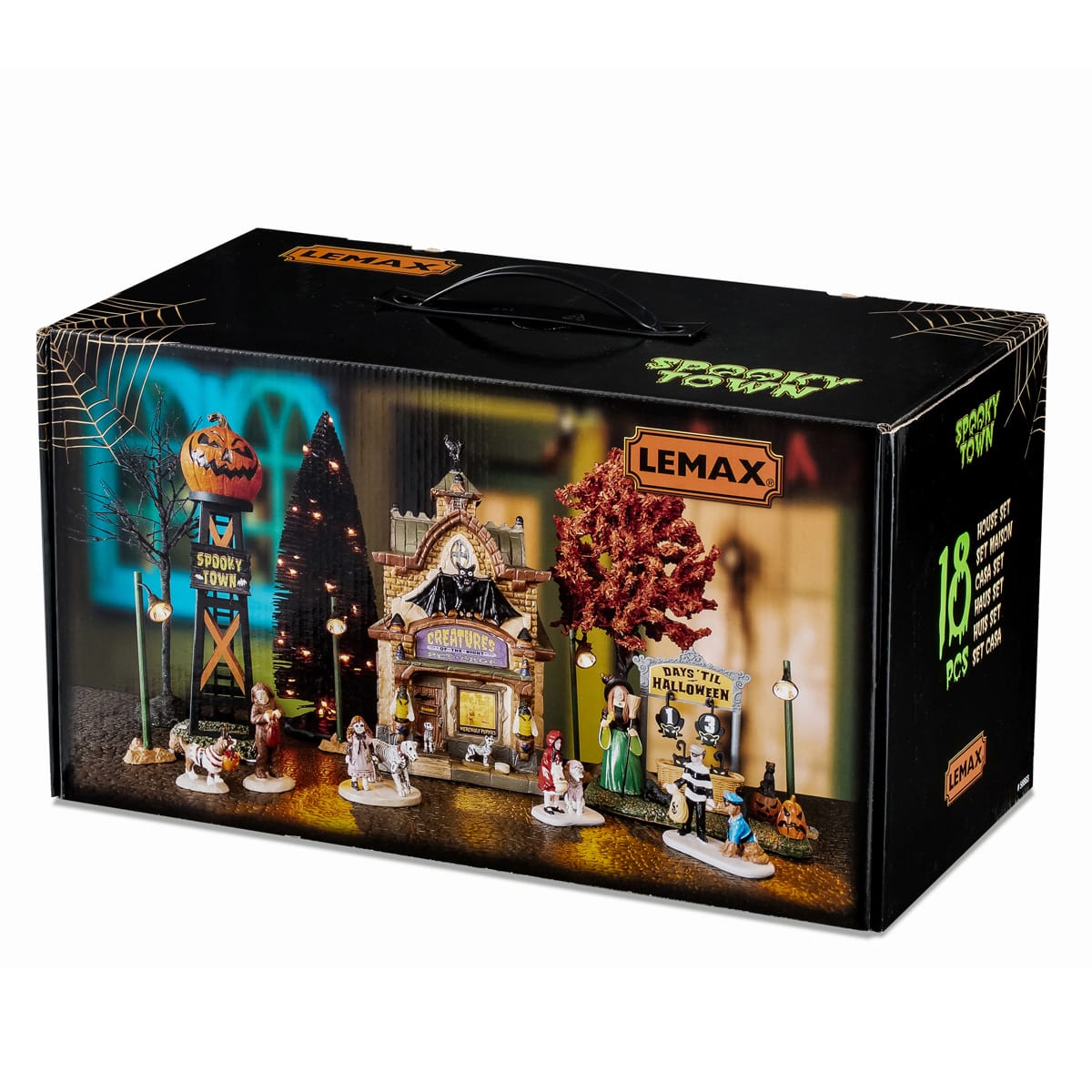 lemax-creatures-of-the-night-pet-shop-set-animalerie-hant-e-spooky-town image 2
