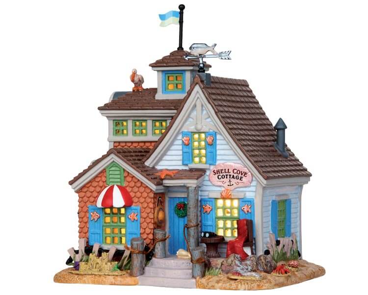 lemax-shell-cove-cottage-maison-cottage-miniature-de-collection image 1