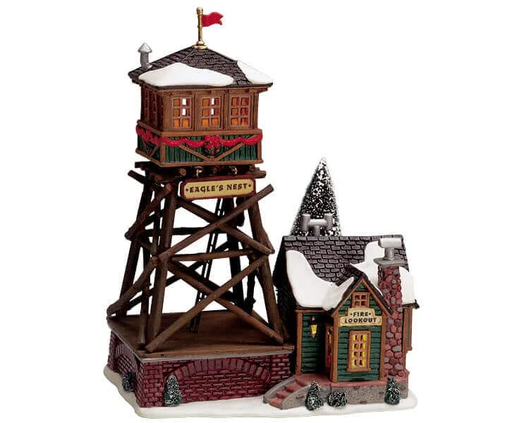 lemax-eagle-s-nest-fire-lookout-tour-de-guet-miniature image 1