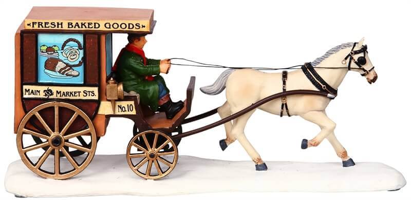 lemax-baker-s-wagon-miniature-chariot-de-boulanger-village-de-no-l image 3