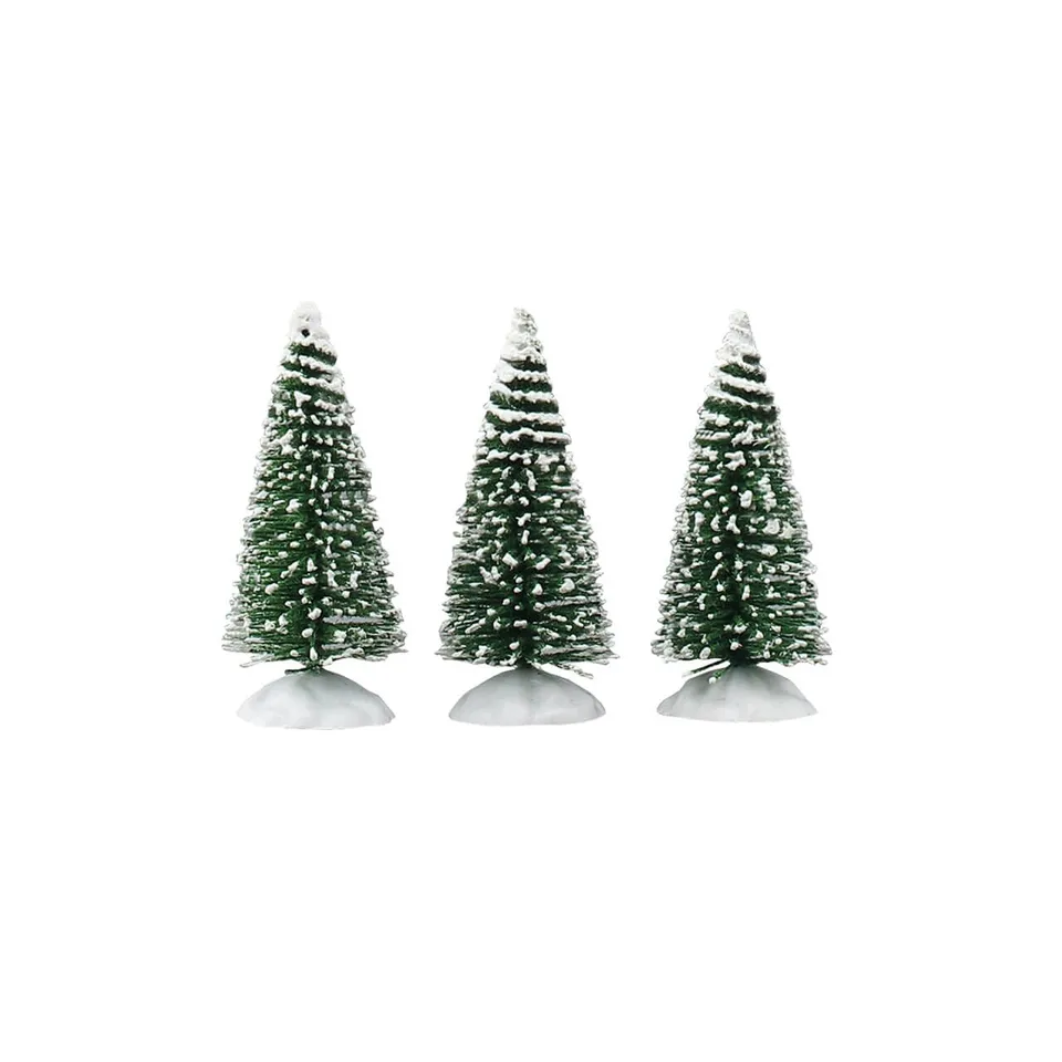 lemax-bristle-tree-mini-set-de-3-lot-3-mini-sapins-bristle image 1