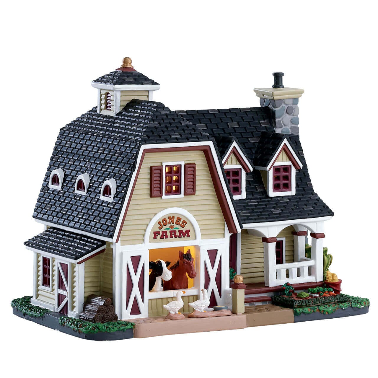 lemax-jones-farmhouse-ferme-miniature-de-village image 4
