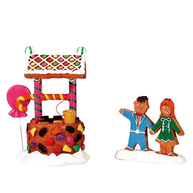 lemax-wishing-well-of-delight-lot-de-2-miniatures-puits-souhaits image 1