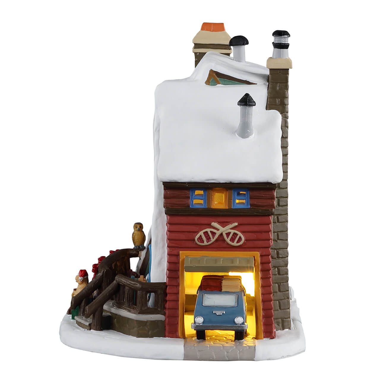 lemax-mountain-holiday-reunion-chalet-a-frame-miniature-vail-village image 3