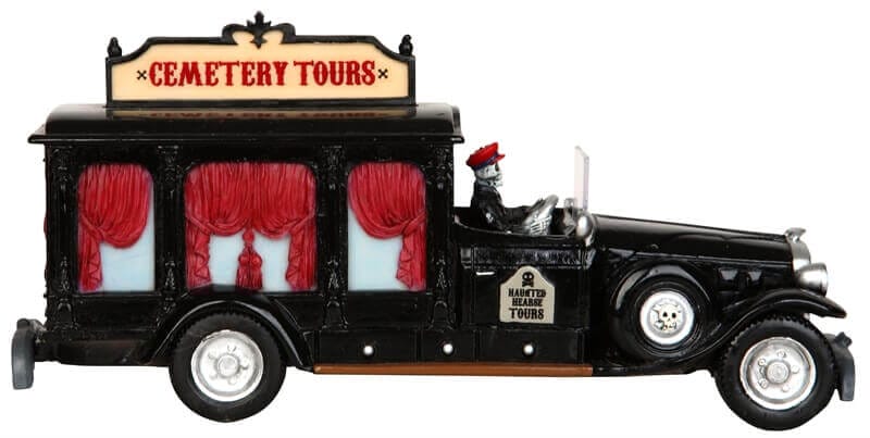lemax-cemetery-tour-bus-spooky-town-bus-tourn-e-cimeti-re-miniature image 2