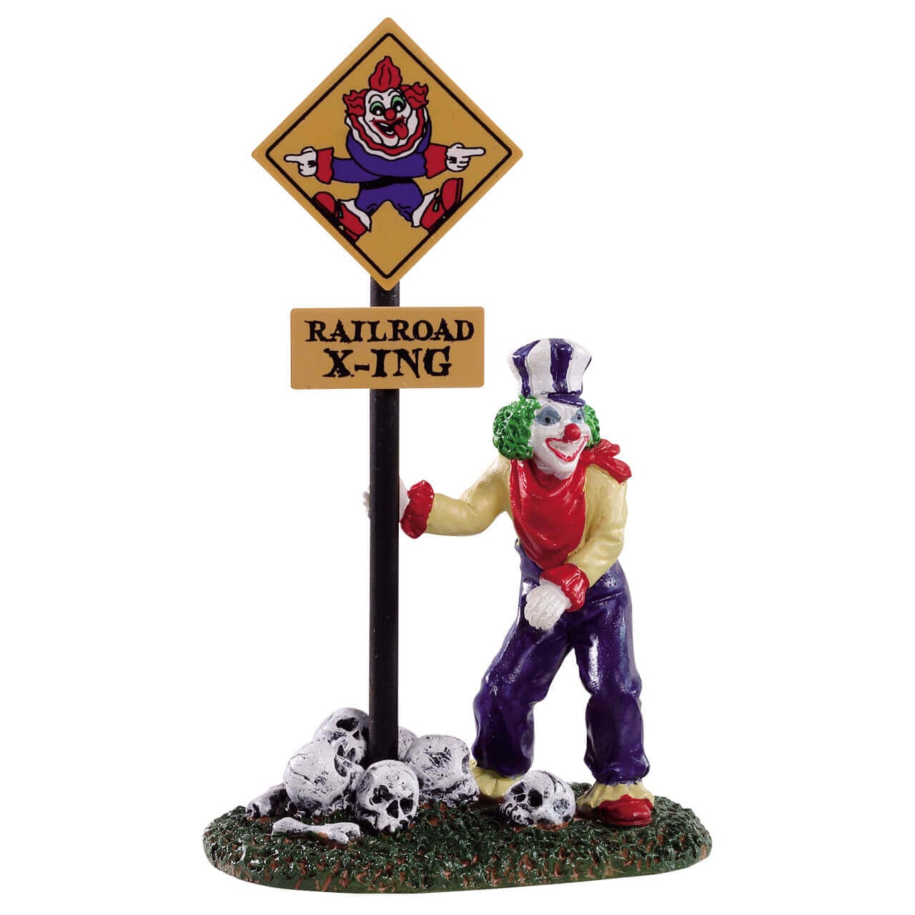 lemax-crazy-clown-conductor-figurine-miniature-spooky-town image 1