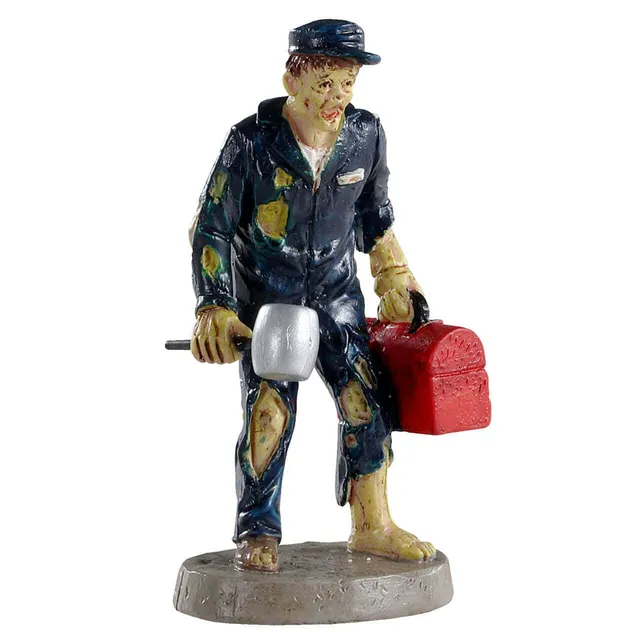 lemax-zombie-mechanic-figurine-miniature-spooky-town image 1