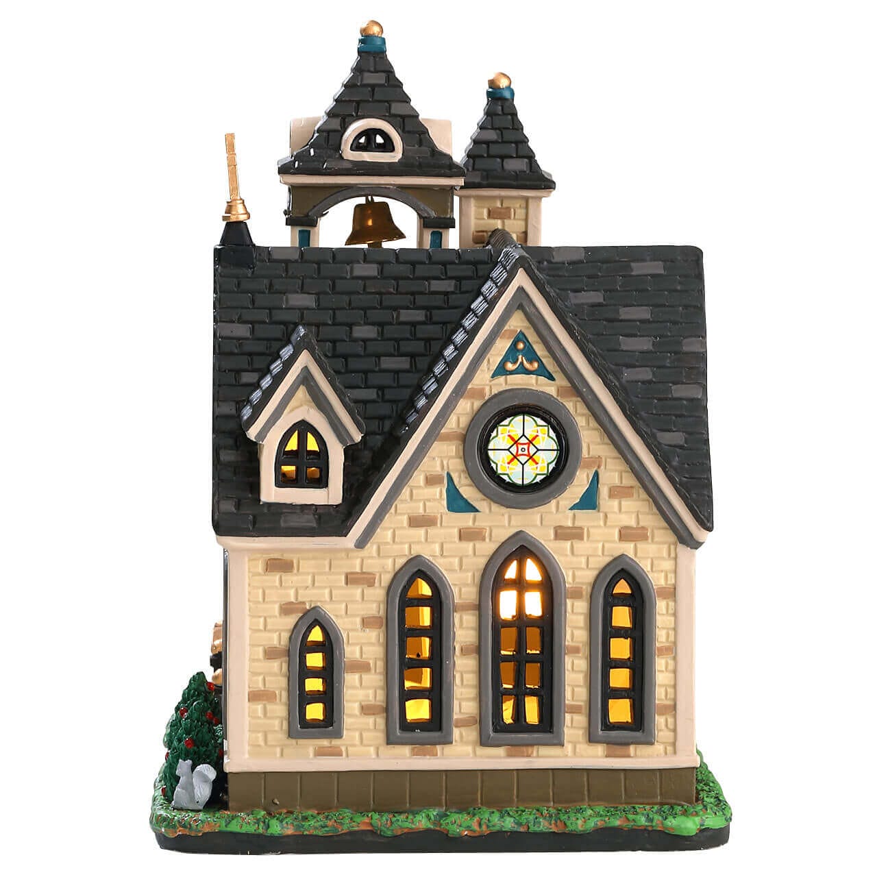 lemax-st-michael-s-parish-church-glise-miniature-lumineuse-de-village image 2