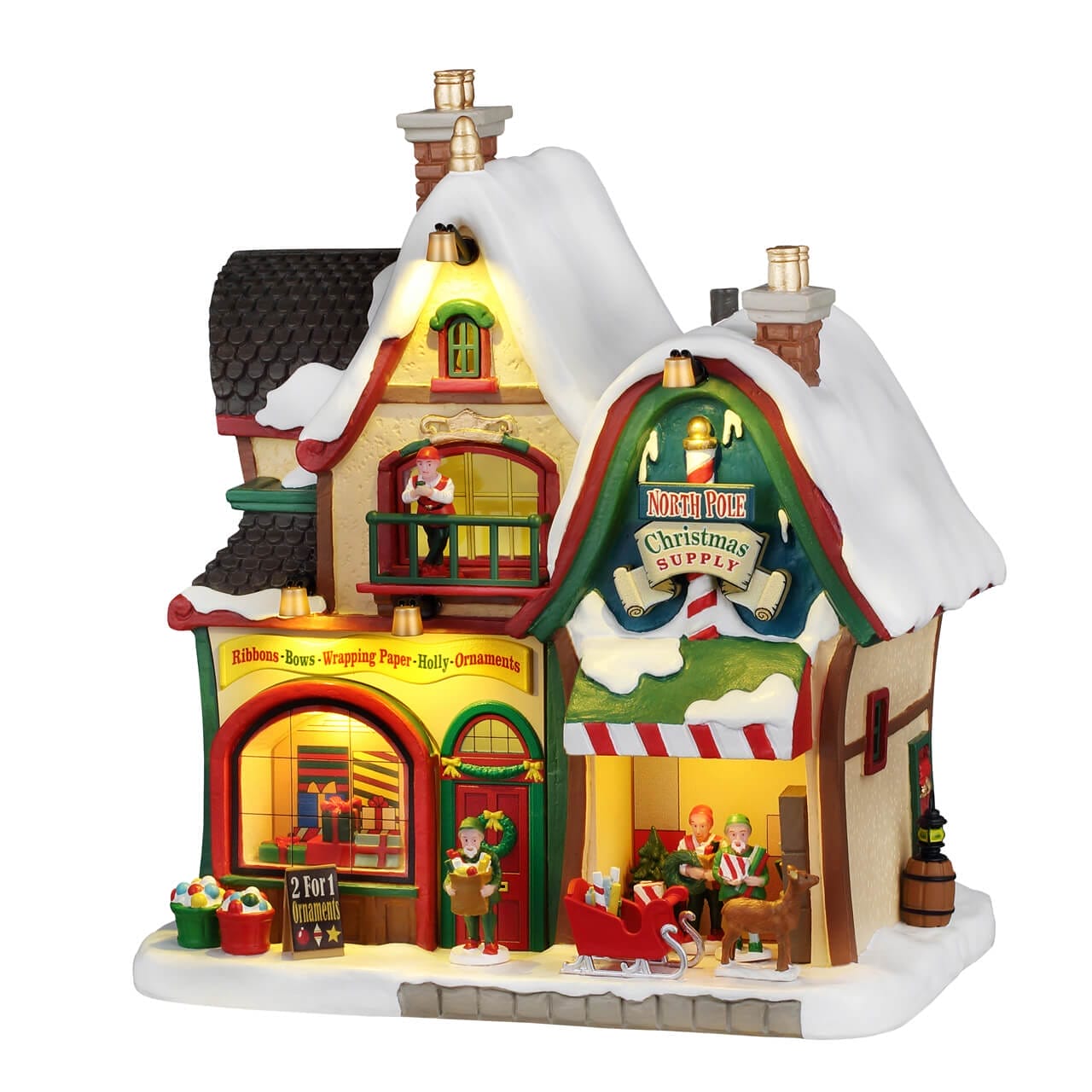 lemax-north-pole-christmas-supply-b-timent-lumineux-santa-s-wonderland image 2