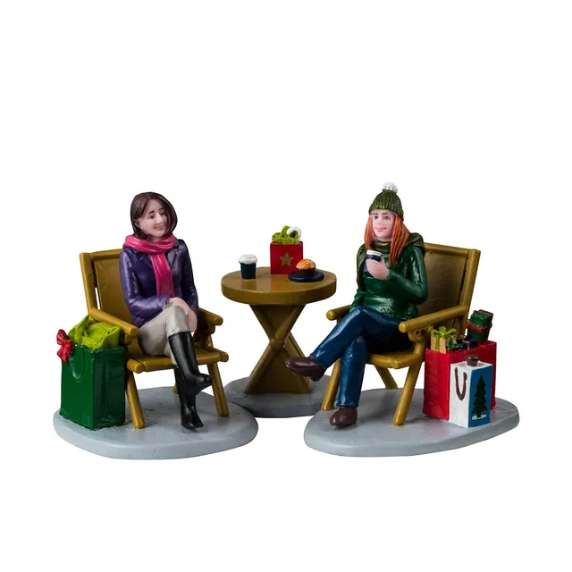 lemax-christmas-shopping-break-figurine-miniature-village-de-no-l image 1