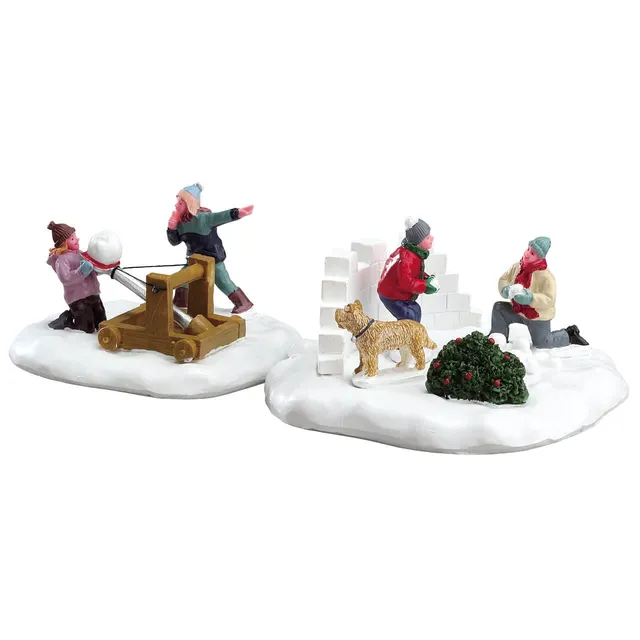 lemax-snowball-surprise-set-de-2-figurines-miniatures-hiver image 1