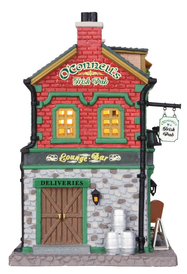 lemax-o-connell-s-irish-pub-b-timent-lumineux-village-miniature image 3
