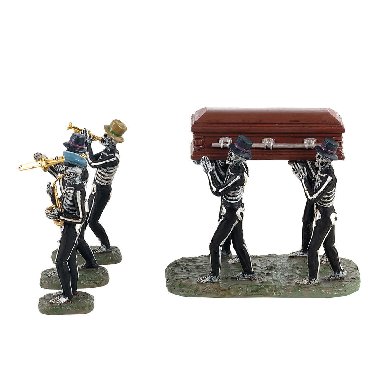 lemax-jazz-funeral-set-4-pi-ces-squelettes-spooky-town image 3