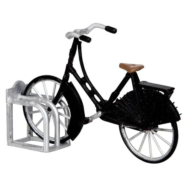 lemax-vintage-bicycle-set-of-2-lot-2-v-los-vintage-miniatures image 1