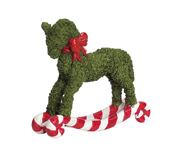 lemax-rocking-horse-topiary-topiaire-cheval-bascule-miniature image 1