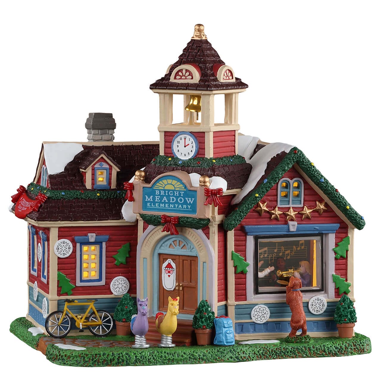 lemax-bright-meadow-elementary-cole-miniature-caddington image 4