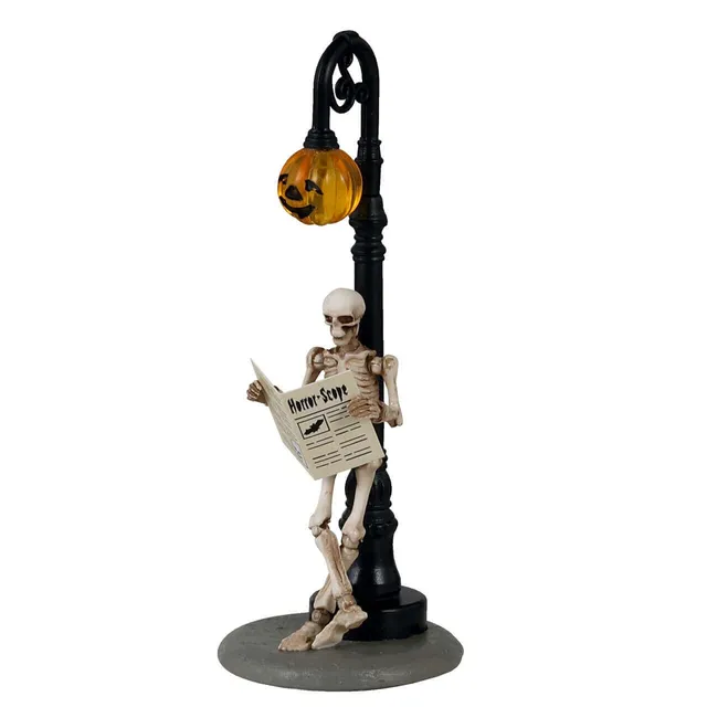 lemax-checking-his-horrorscope-figurine-squelette-halloween image 1