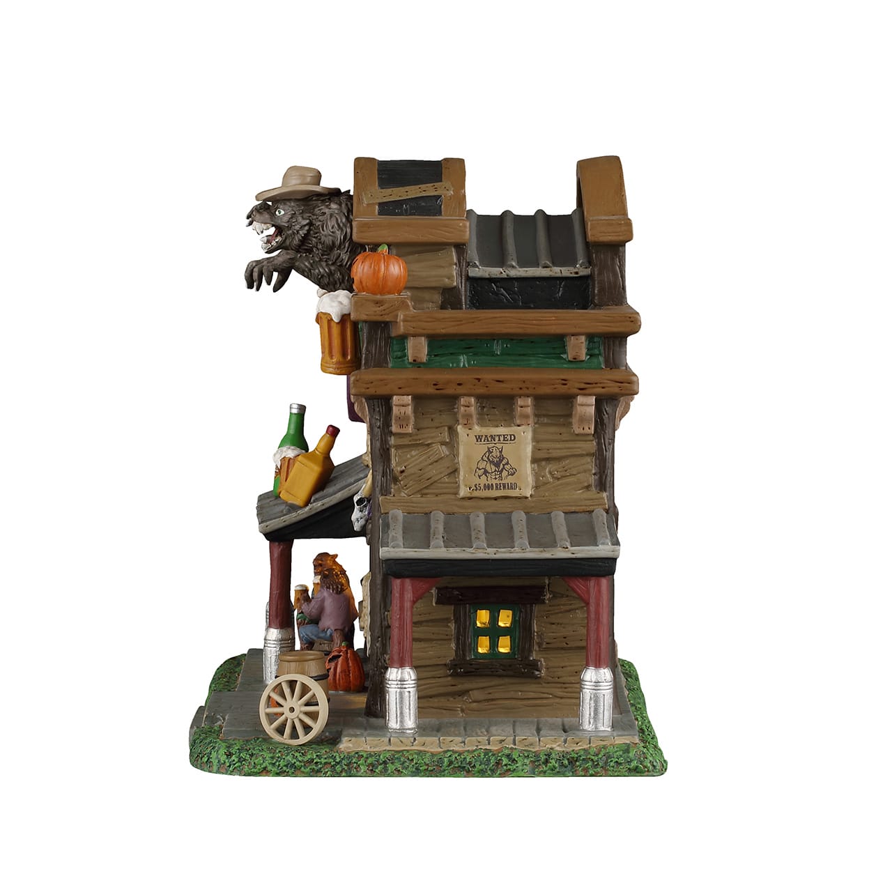 lemax-silver-slug-saloon-spooky-town-b-timent-lumineux-loups-garous image 3