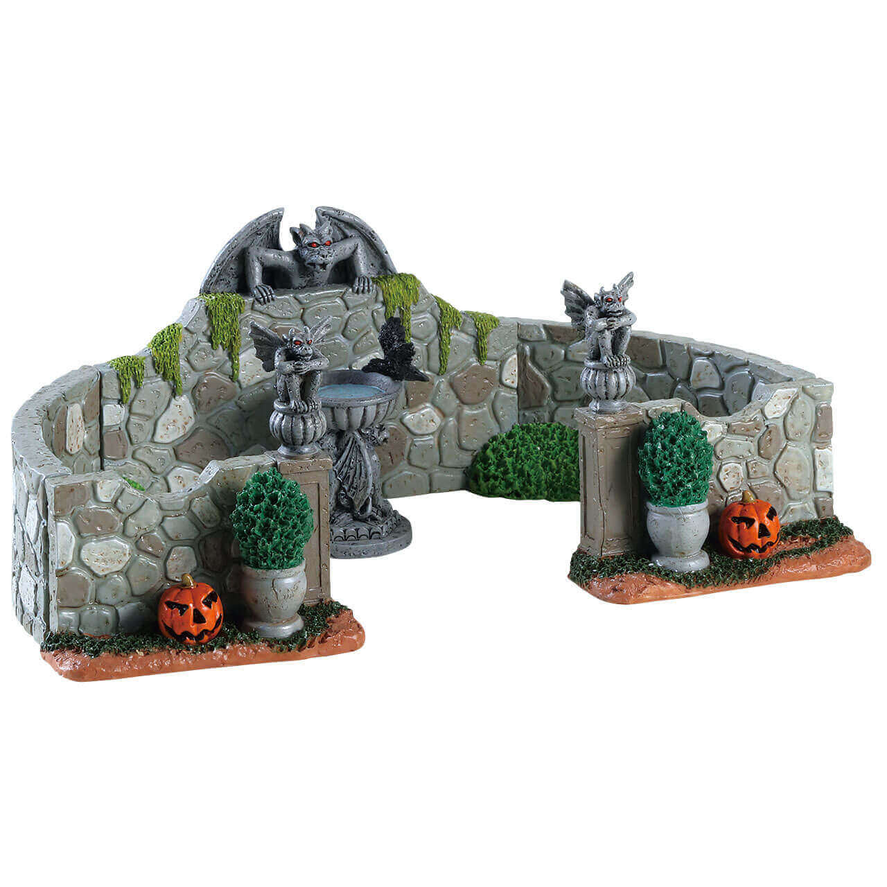 lemax-grey-gargoyle-gardens-d-cor-jardin-spooky-town image 1