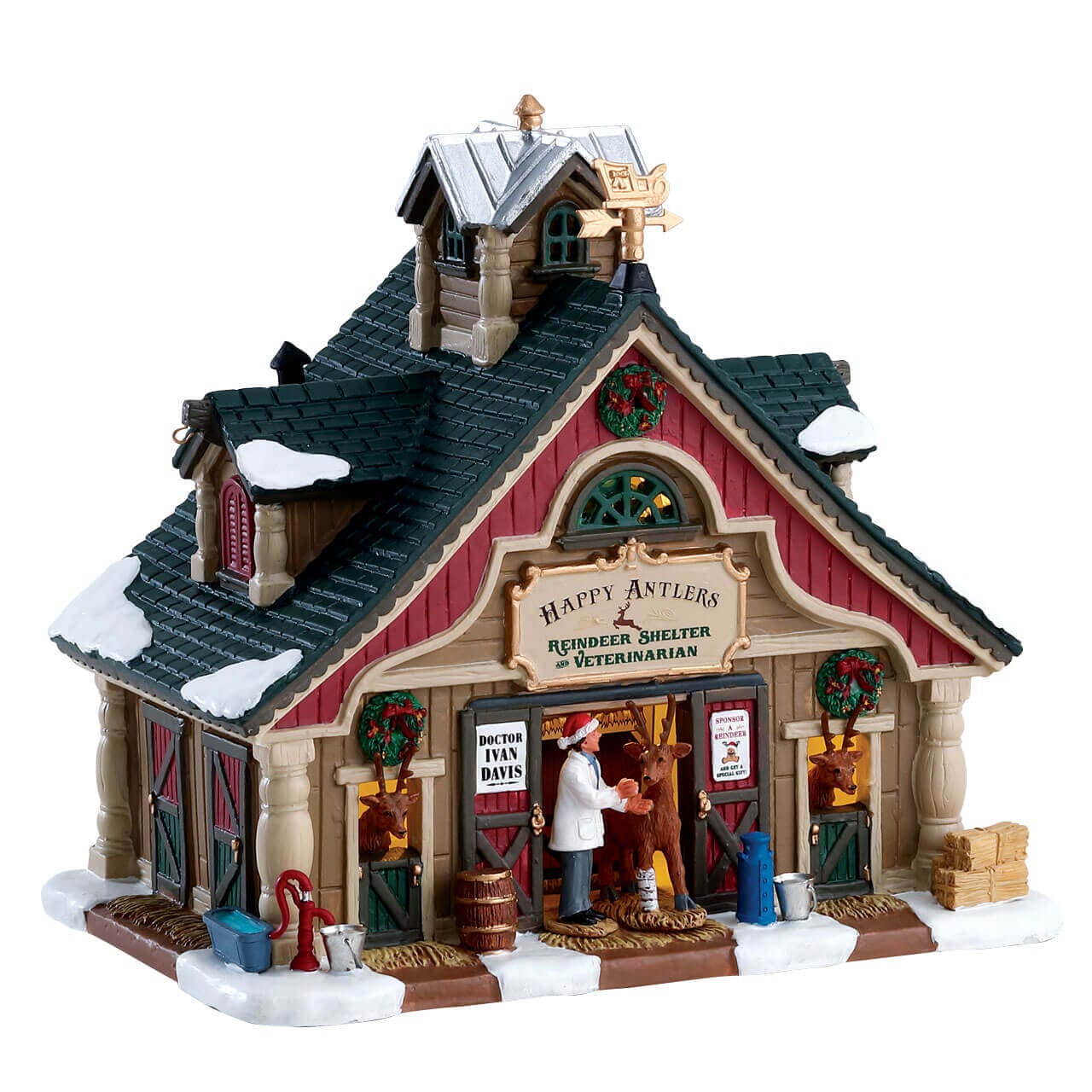 lemax-happy-antlers-reindeer-shelter-and-veterinarian-b-timent-miniature-village image 1