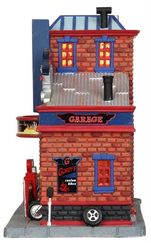 lemax-gordy-s-cycle-shop-boutique-miniature-de-collection image 2