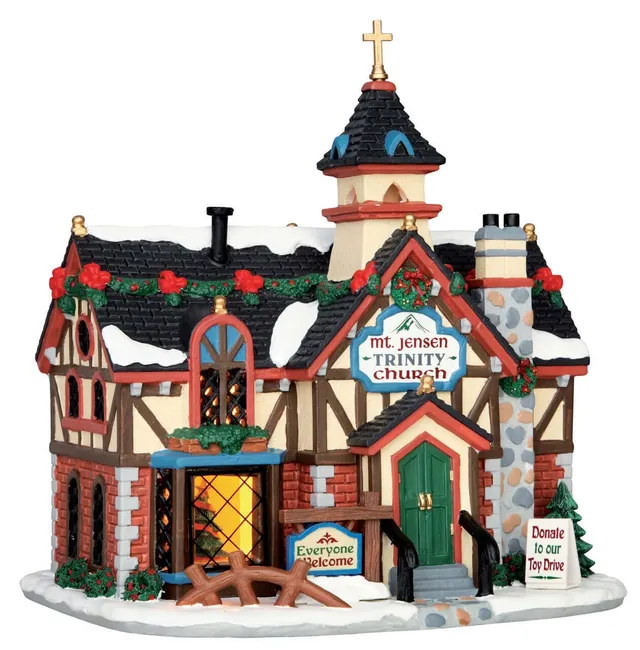 lemax-rustic-church-glise-miniature-de-collection image 1