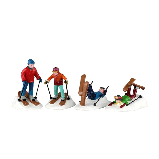 lemax-ski-school-lessons-figurines-miniatures-cole-de-ski-vail-village image 1