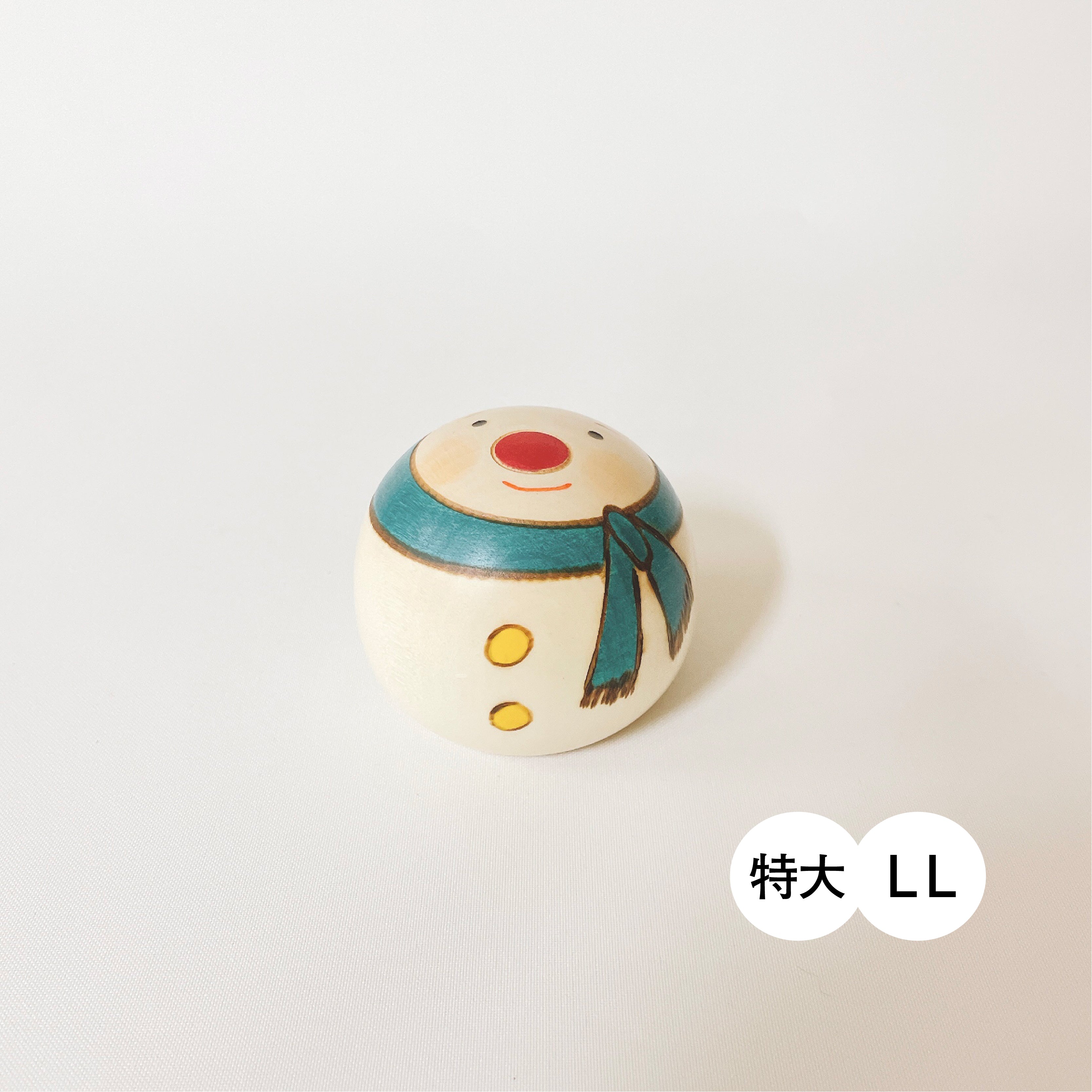 usaburo-kokeshi-bonhomme-de-neige-rond-figurine-artisanale-no-l image 6