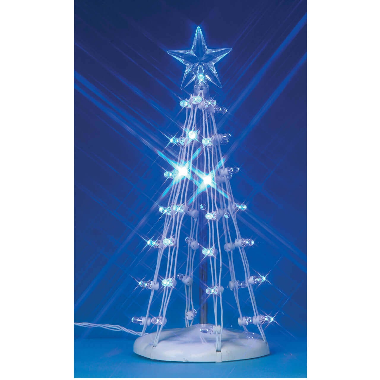 lemax-lighted-silhouette-tree-blue-medium-arbre-lumineux-bleu-taille-m image 1
