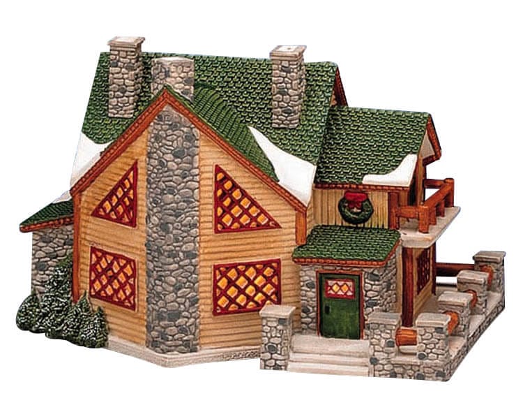 lemax-forest-lake-retreat-chalet-du-lac-miniature-de-village image 1
