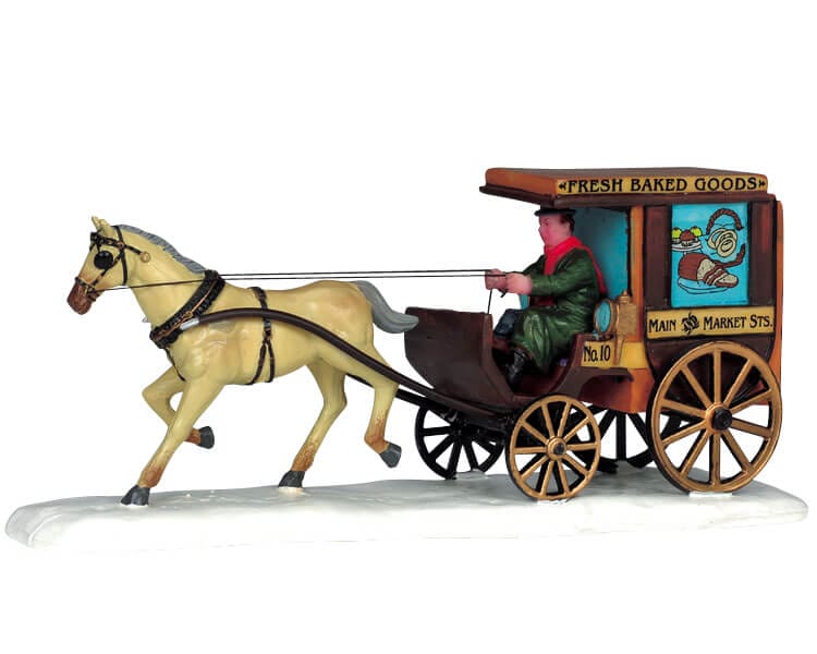 lemax-baker-s-wagon-miniature-chariot-de-boulanger-village-de-no-l image 1
