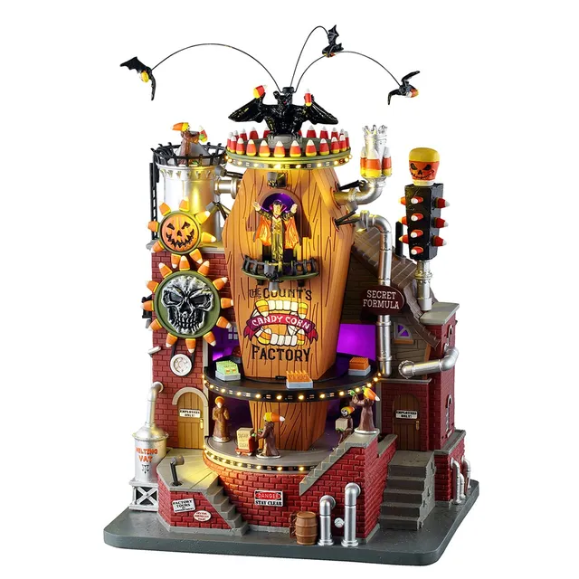 lemax-the-count-s-candy-corn-factory-b-timent-anim-spooky-town-halloween image 1