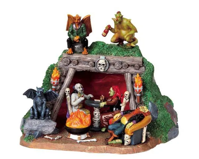 lemax-demon-den-b-timent-miniature-spooky-town image 1