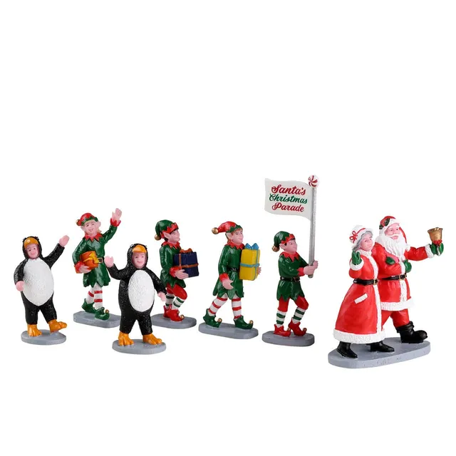lemax-santa-s-elf-parade-sc-ne-parade-de-no-l-caddington image 1