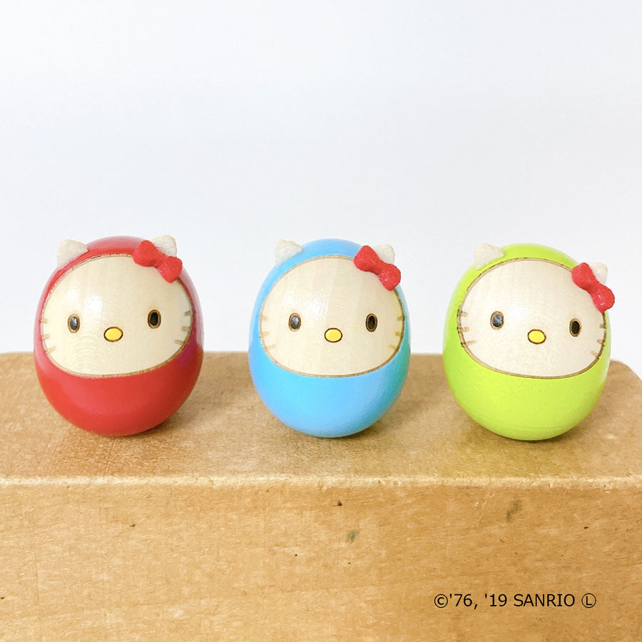 usaburo-kokeshi-hello-kitty-mame-daruma-bleu-clair-mini-figurine-3-5-cm image 7