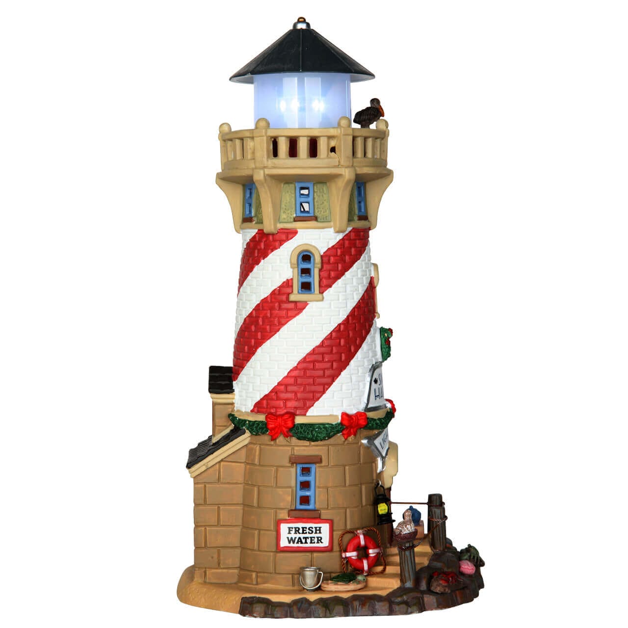lemax-snug-harbor-lighthouse-phare-miniature-lumineux image 2