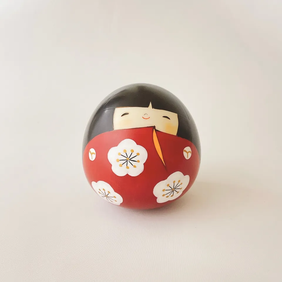 usaburo-kokeshi-koro-koro-hana-chan-rose-hana-monogatari-90-mm image 1