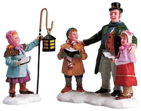 lemax-carolers-quartet-set-of-2-figurines-chanteurs-de-no-l image 1